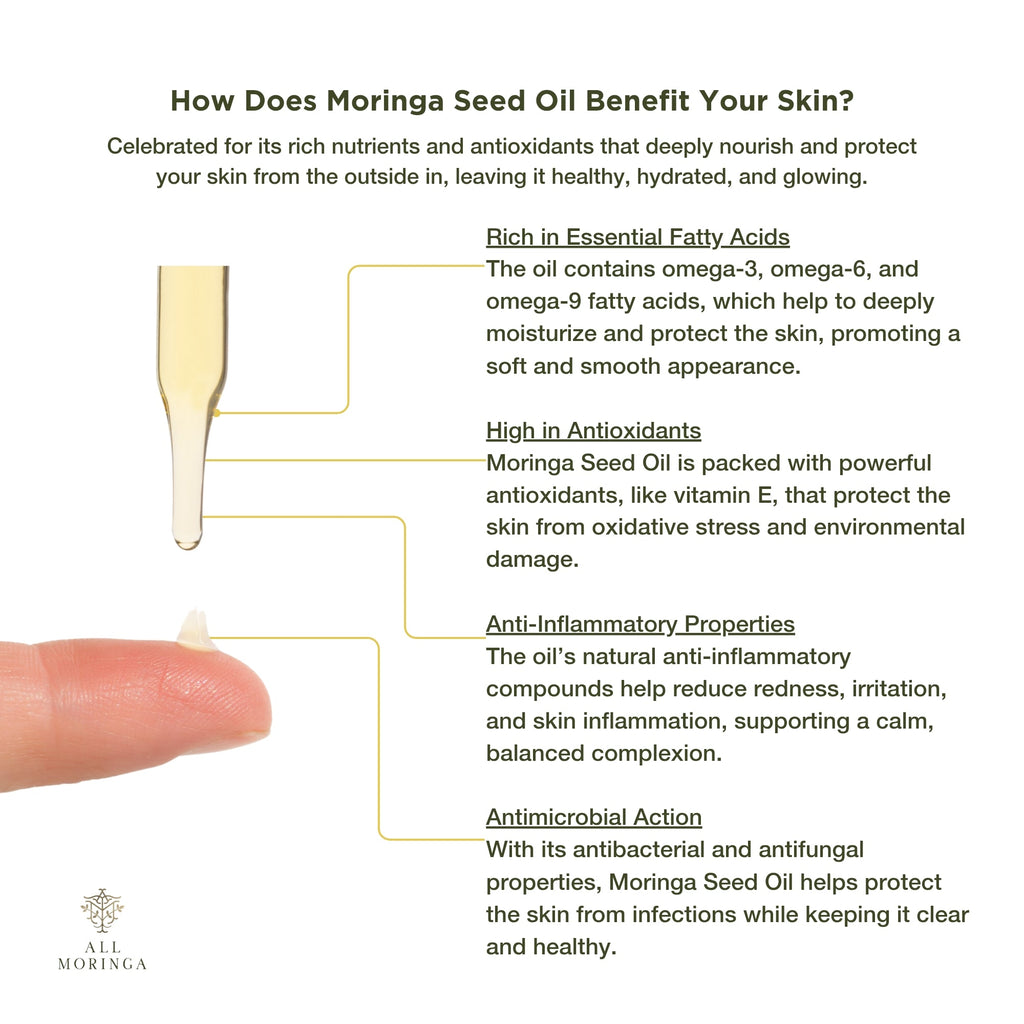 Moringa Oleifera Cold Press Seed Oil Premium 100% Organic-2